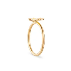 FLORA DANICA FIRKLØVER RING 18 KARAT GULD LILLE - FLC-RI-18K-G