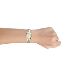FOSSIL SCARLETTE MINI UR DAME TO FARVET LÆNKE MED LYS SKIVE - ES4319