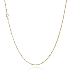 GULD BNH ANKER FACET HALSKÆDE 8 KARAT GULD 1,6 MM BRED 42 CM - A806042F