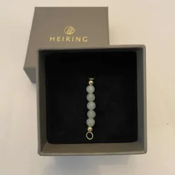 HEIRING BURMA JADE TOP TIL MULTI ARMRING I FORGYLDT SØLV - 53-4-80FG