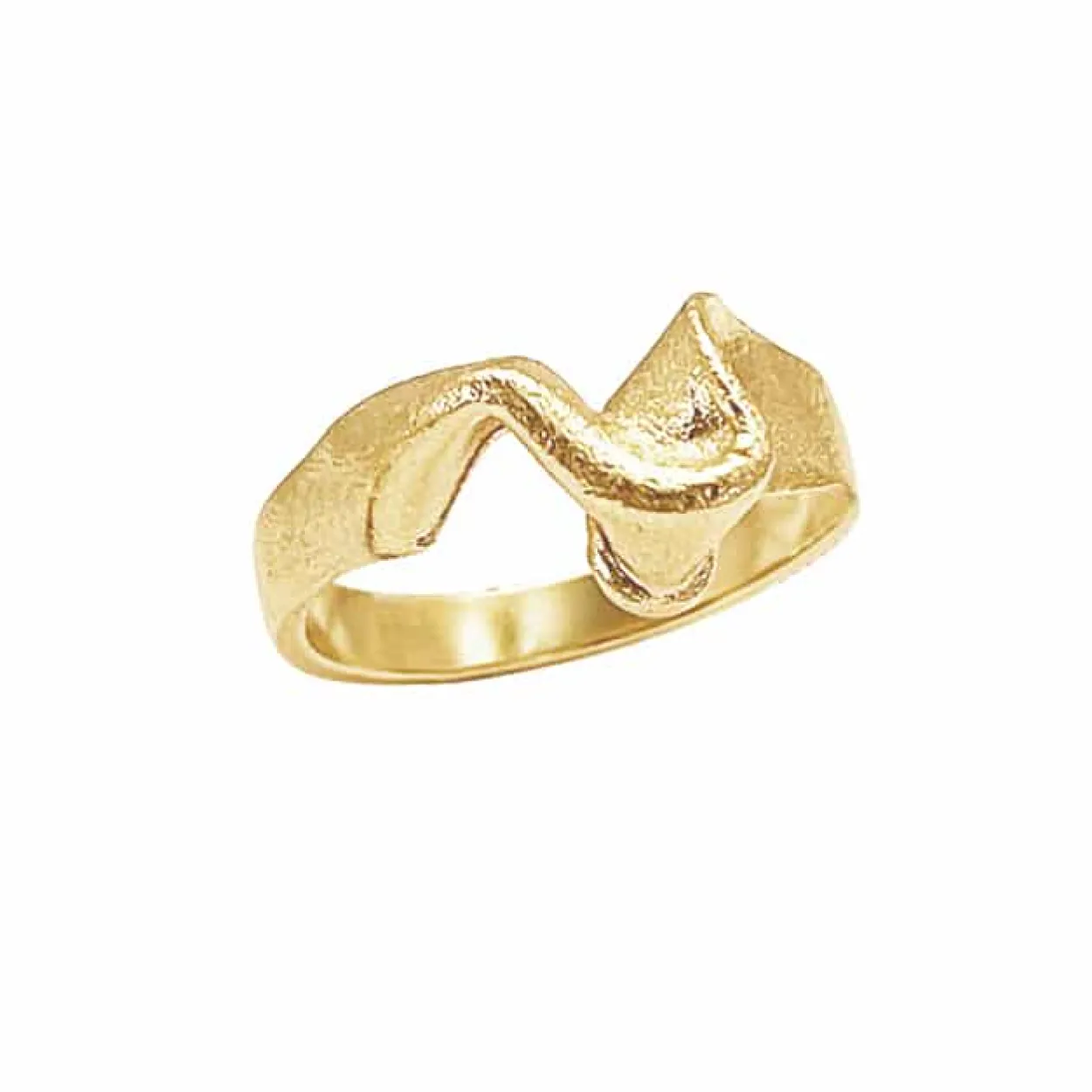 HEIRING MILLE RING NO 2 FORGYLDT SØLV - 53-3-72FG