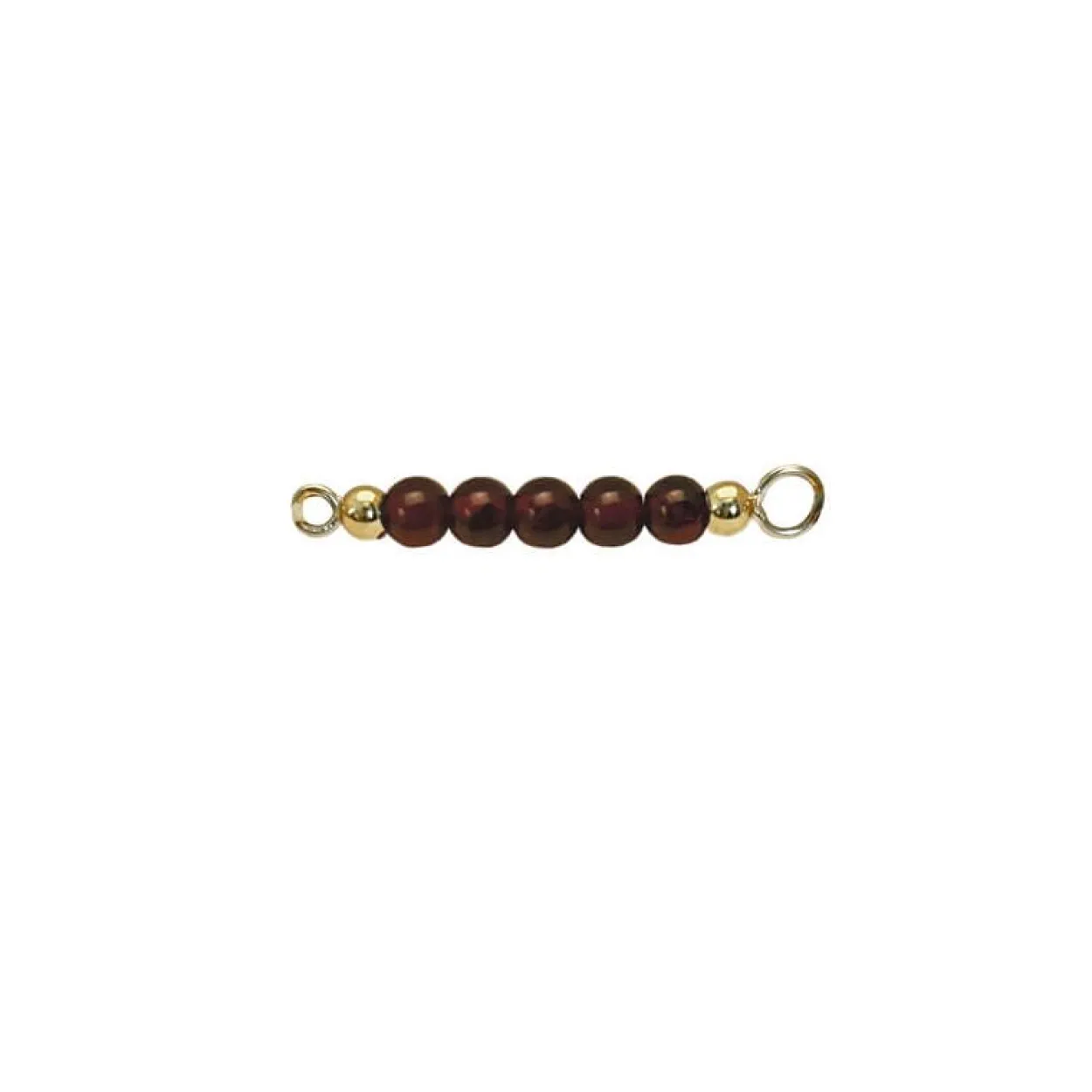 HEIRING MULTI TOP TIL BANGLE ARMRING I FORGYLDT SØLV MED GRANAT - 53-4-21FG