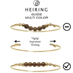 HEIRING SQUARE MIX TOP TIL MULTI ARMBÅND I FORGYLDT SØLV - 53-4-31FG-9-1