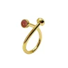 HEIRNG HORIZON RING MIX RED I FORGYLDT SØLV - 53-6-30FG-2