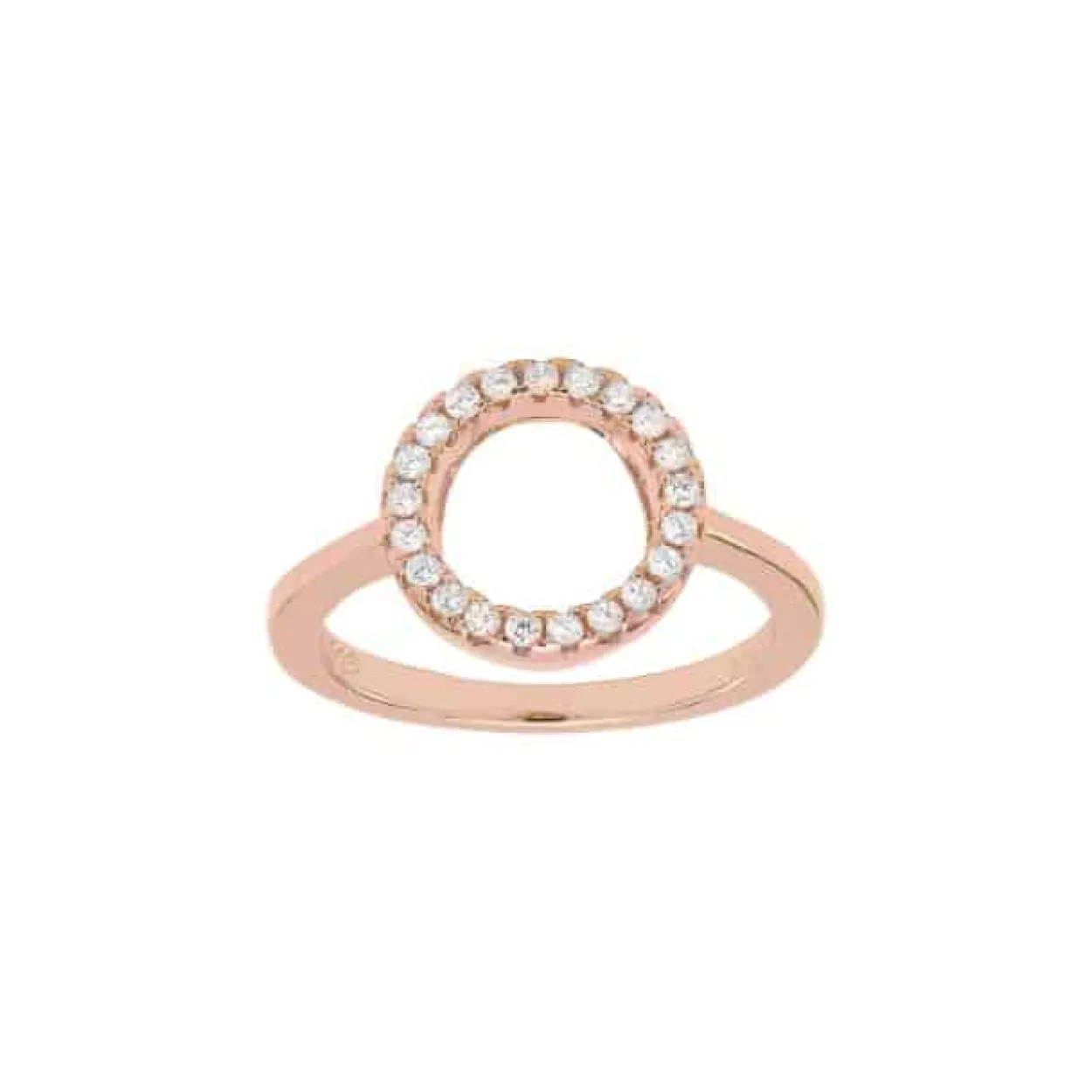 JOANLI NOR ANNANOR RING SØLV ROSA FORGYLDT MED ZIRKONIA - 104503479