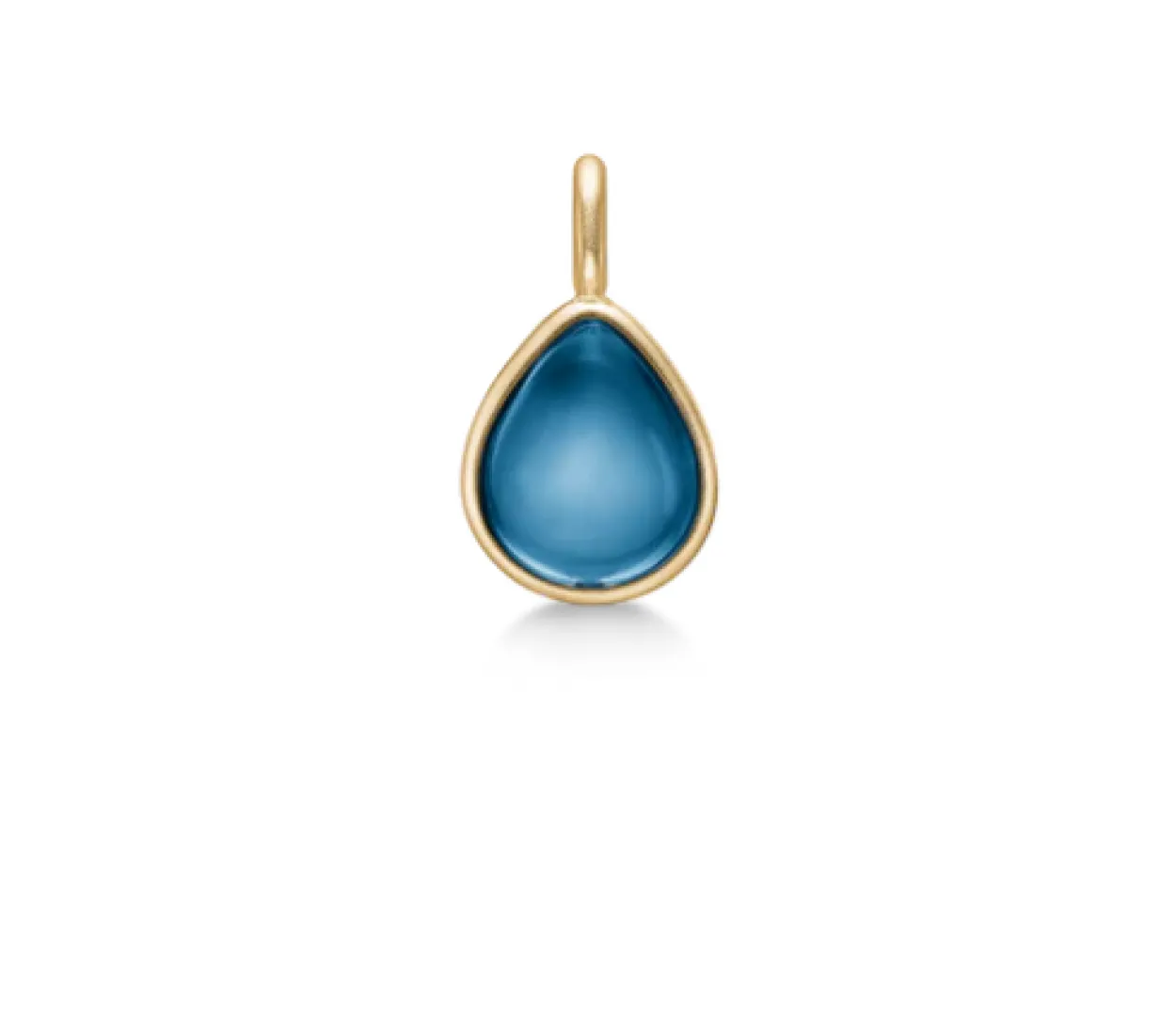 JULIE SANDLAU VEDHÆNG SØLV FORGYLDT PALOMA SAPPHIRE BLUE - PD309GDSACR