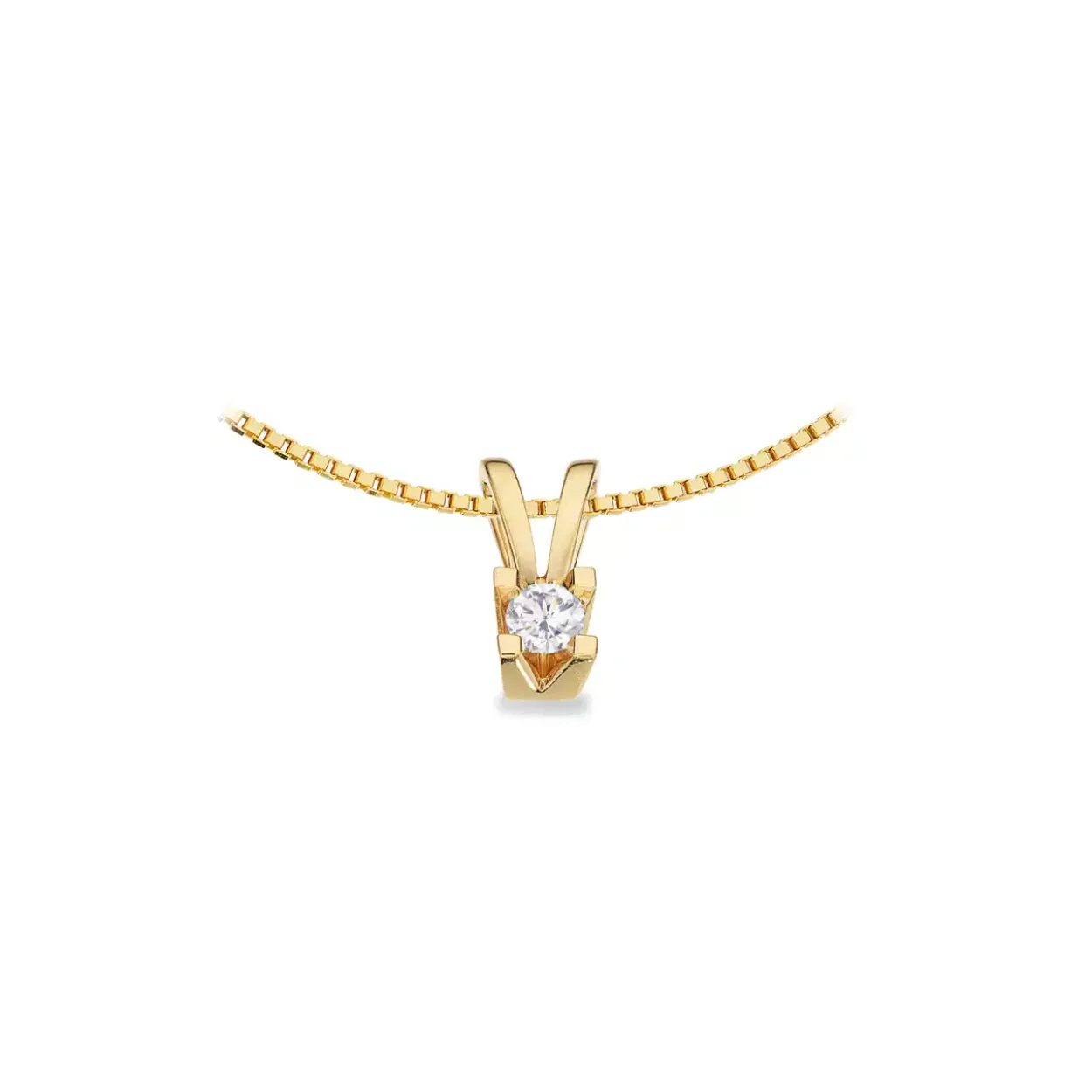 KLEOPATRA VEDHÆNG 14 KARAT GULD MED BRILLANT 0,15 CT. W/SI - 2135,15