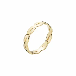 LUND COPENHAGEN 8 KARAT GULD RING FLETTET - 3071247