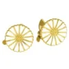 LUND COPENHAGEN MARGUERIT ØRECLIPS 11 MM MED HVID EMALJE - 909011-0-M