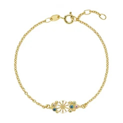 LUND COPENHAGEN SØLV FORGYLDT ARMBÅND 7,5 MM - 9015066-30-M