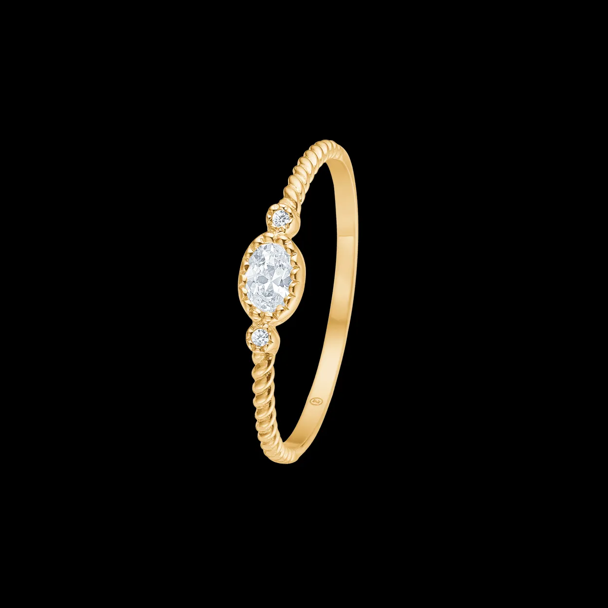 MADS Z ANTONIA RING 8 KARAT GULD MED STEN - 3347054