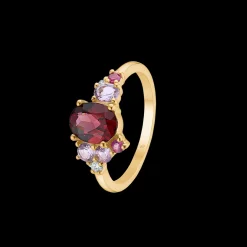 MADS Z FOUR SEASON AUTUMN 14 KARAT GULD RING MED ÆDELSTEN OG DIAMANT - 1546032