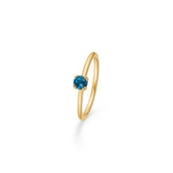 MADS Z GULD RING PROTRY SOLITAIRE TOPAS - 1546051