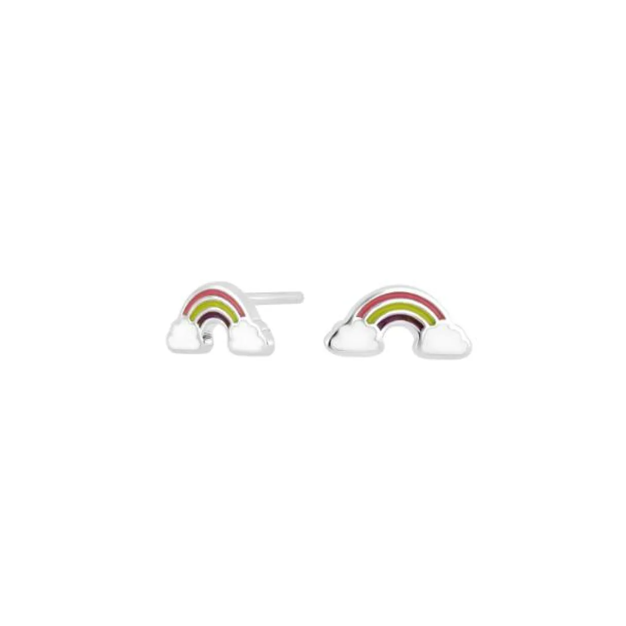 NORDAHL JEWELLERY ØRERINGE REGNBUE MED EMALJE SØLV - 30251510900