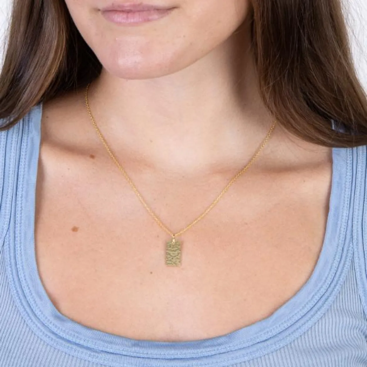 NORDAHL JEWELLERY SØLV FORGYLDT HALSKÆDE 10 X 17 MM - 825 766-3
