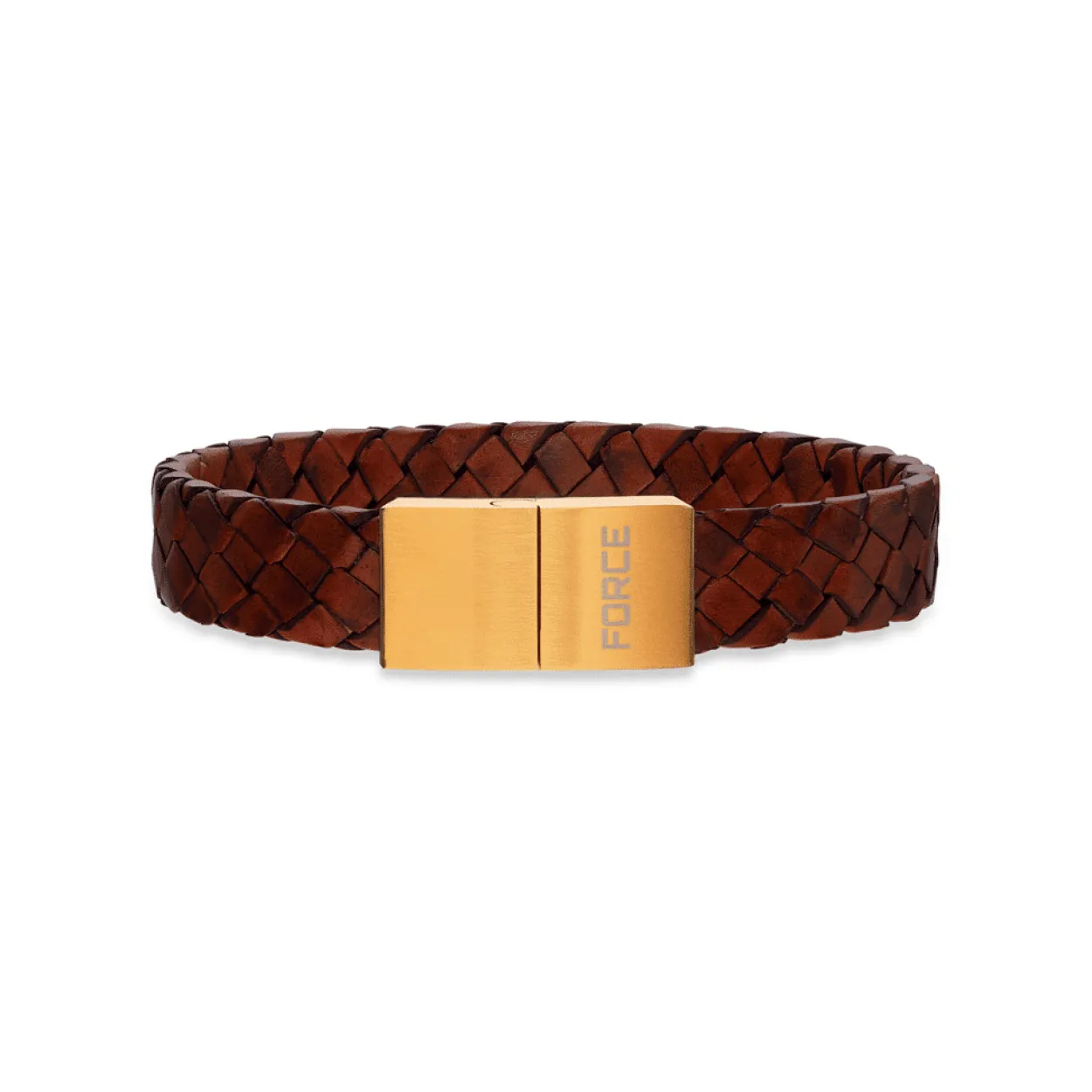 SCROUPLES FORCE ARMBÅND RØDBRUNT LÆDER 21 CM - 03291,21