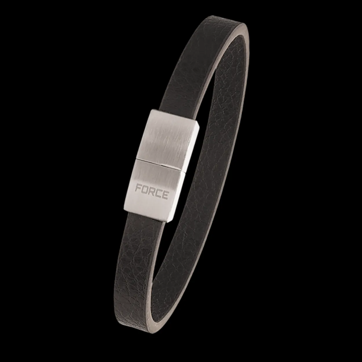 SCROUPLES FORCE HERRE LÆDER ARMBÅND BRUN LÆDER - 03061,21