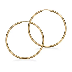 SCROUPLES ØRERINGE 8 KARAT GULD 2 X 40 MM - 11403