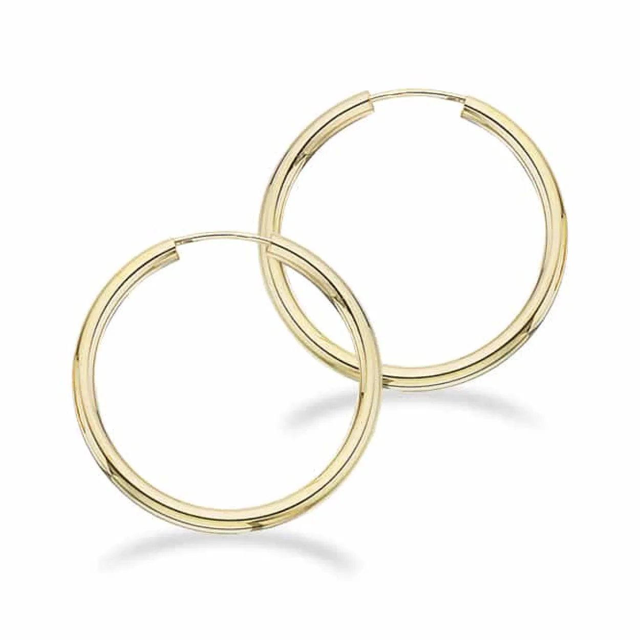 SCROUPLES ØRERINGE CREOL 8 KARAT GULD 30 MM- 1303