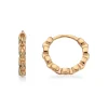 SCROUPLES ØRERINGE CREOL 8 KARAT GULD LINK 12 MM - 122323