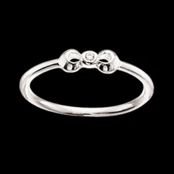 SCROUPLES RING PIGE SØLV MED ZIRKONIA - 726082