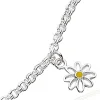 SCROUPLES SØLV BØRNEARMBÅND MED BLOMST 15 CM - 671012