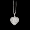 SCROUPLES SOHO SØLV HALSKÆDE MED HJERTE PAVÉ ZIRCONIA - 233582