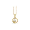 SCROUPLES VEDHÆNG 14 KARAT GULD CIRKEL MED PERLE - 214225