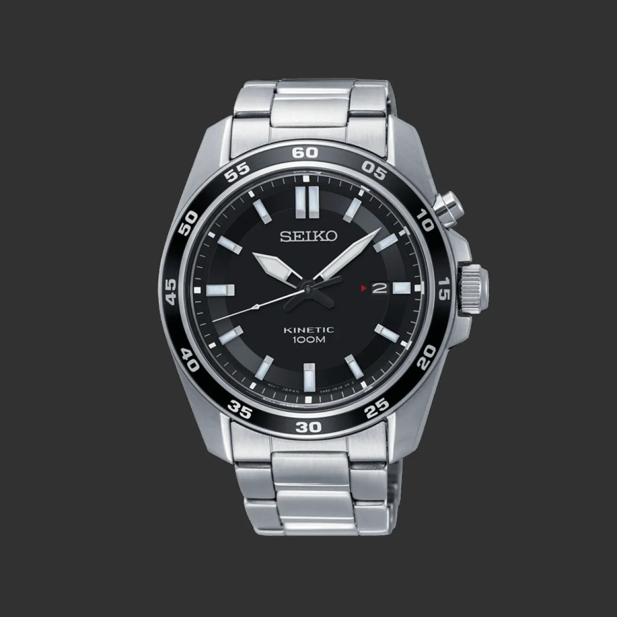 SEIKO SPORT KINETIC UR HERRE STÅL 10ATM - SKA785P1