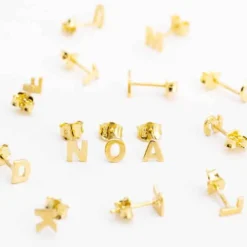 SIERSBØL ØRERING 14 KARAT GULD 1 STK BOGSTAV C - 3083187050C