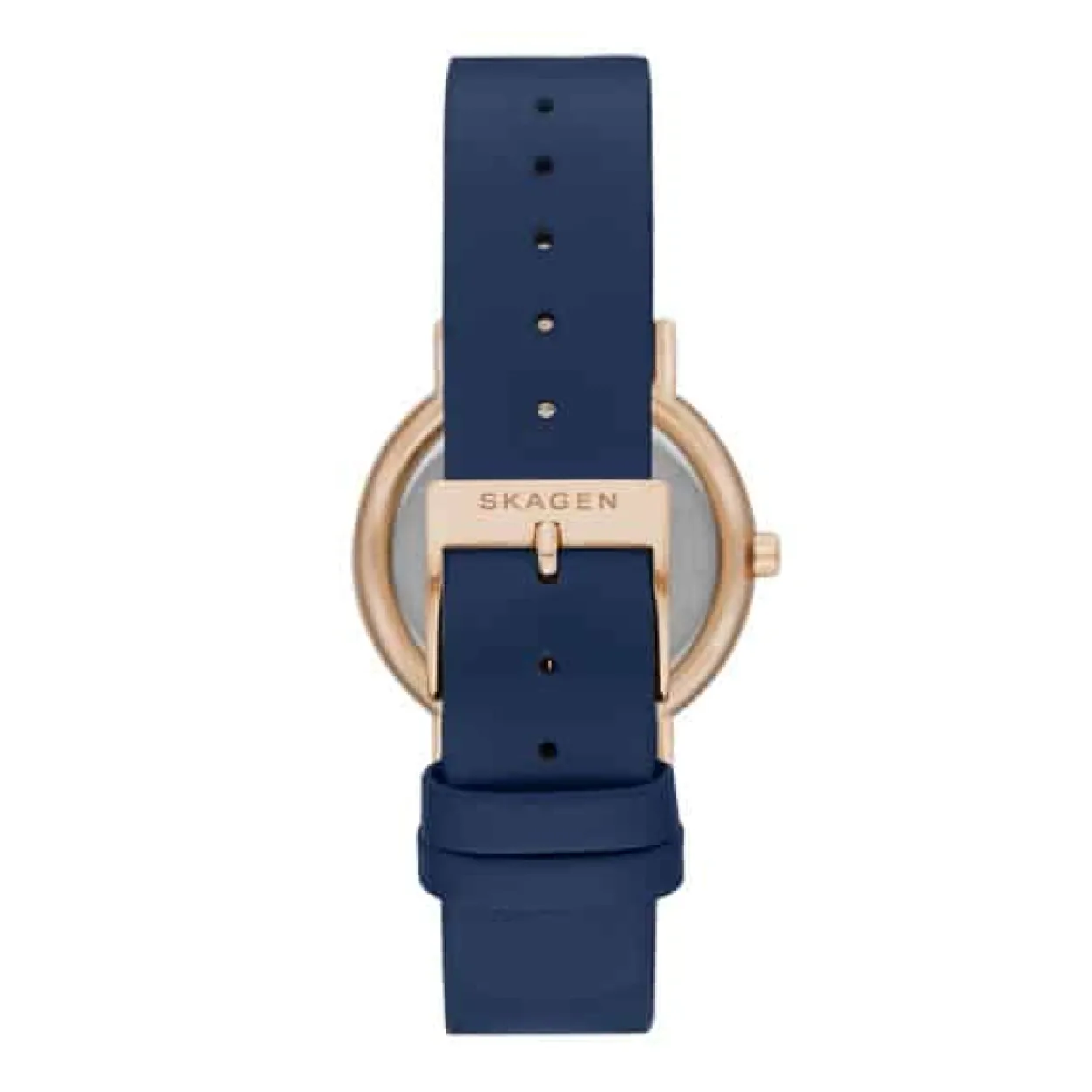 SKAGEN SIGNATUR LILLE ROSA MED BLÅ REM - SKW2838