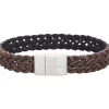 SON OF NOA ARMBÅND LÆDER MØRKE BRUN 21 CM
