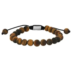 SON OF NOA KNYTTET ARMBÅND MED TIGERØJE I 8MM - 80890272700