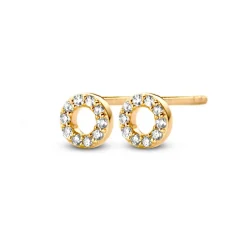 SPIRIT ICONS ØRERINGE GULD 14 KARAT HALO SMALL - 44176