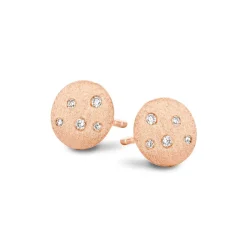 SPIRIT ICONS STARDUST ØRERINGE ROSA FORGYLDT MED ZIRKONIA STEN - 40674