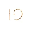 STINE A ONE DOT OPEN ØRERING SØLV FORGYLDT - 1152-02-S