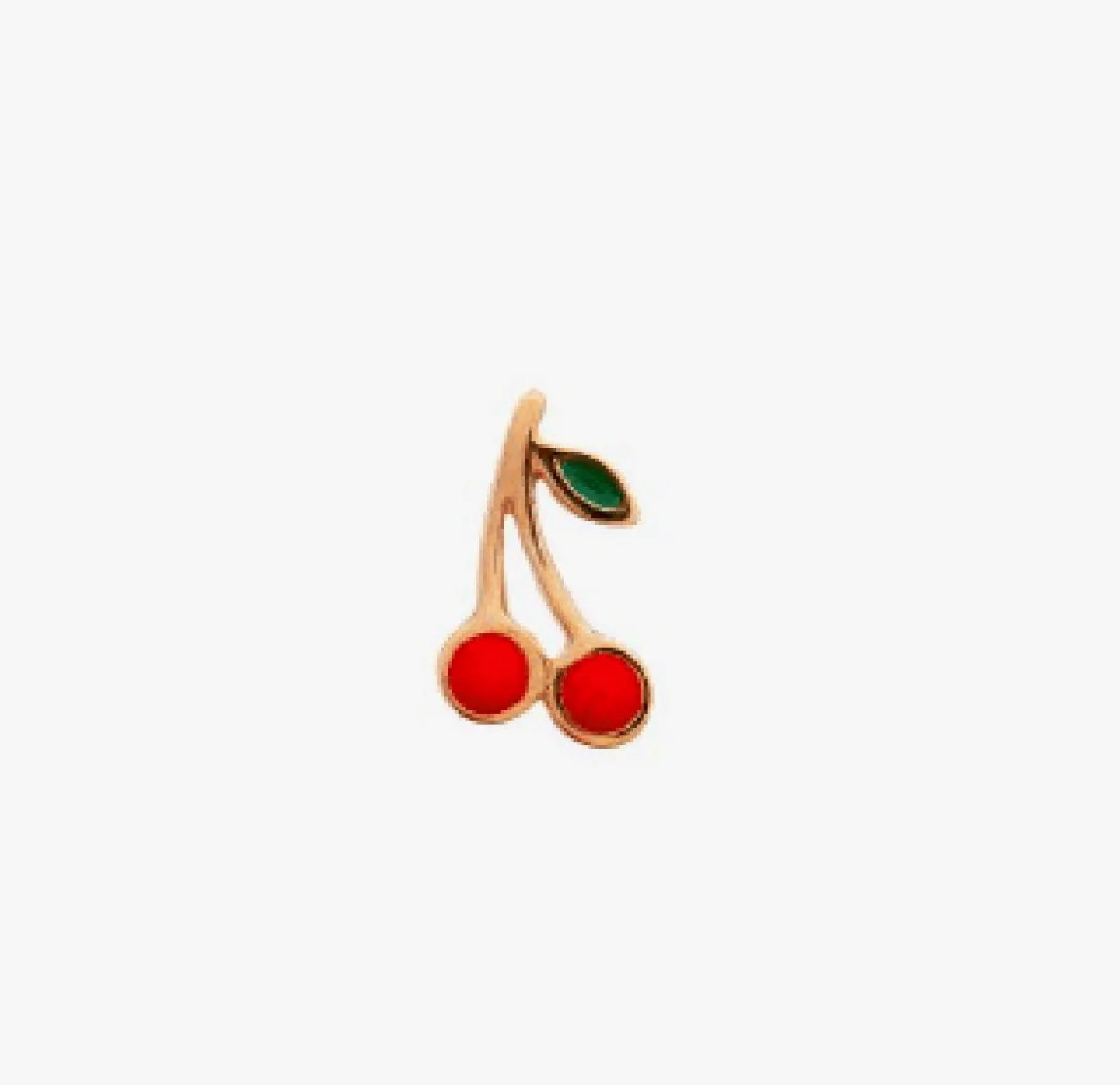 STINE A PETIT CHERRY ØRERING SØLV FORGYLDT - 1162-02-S