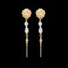 STUDIO Z URCHIN ELEGANCE SØLV FORGYLDT ØRERINGE MED PERLE -7217920