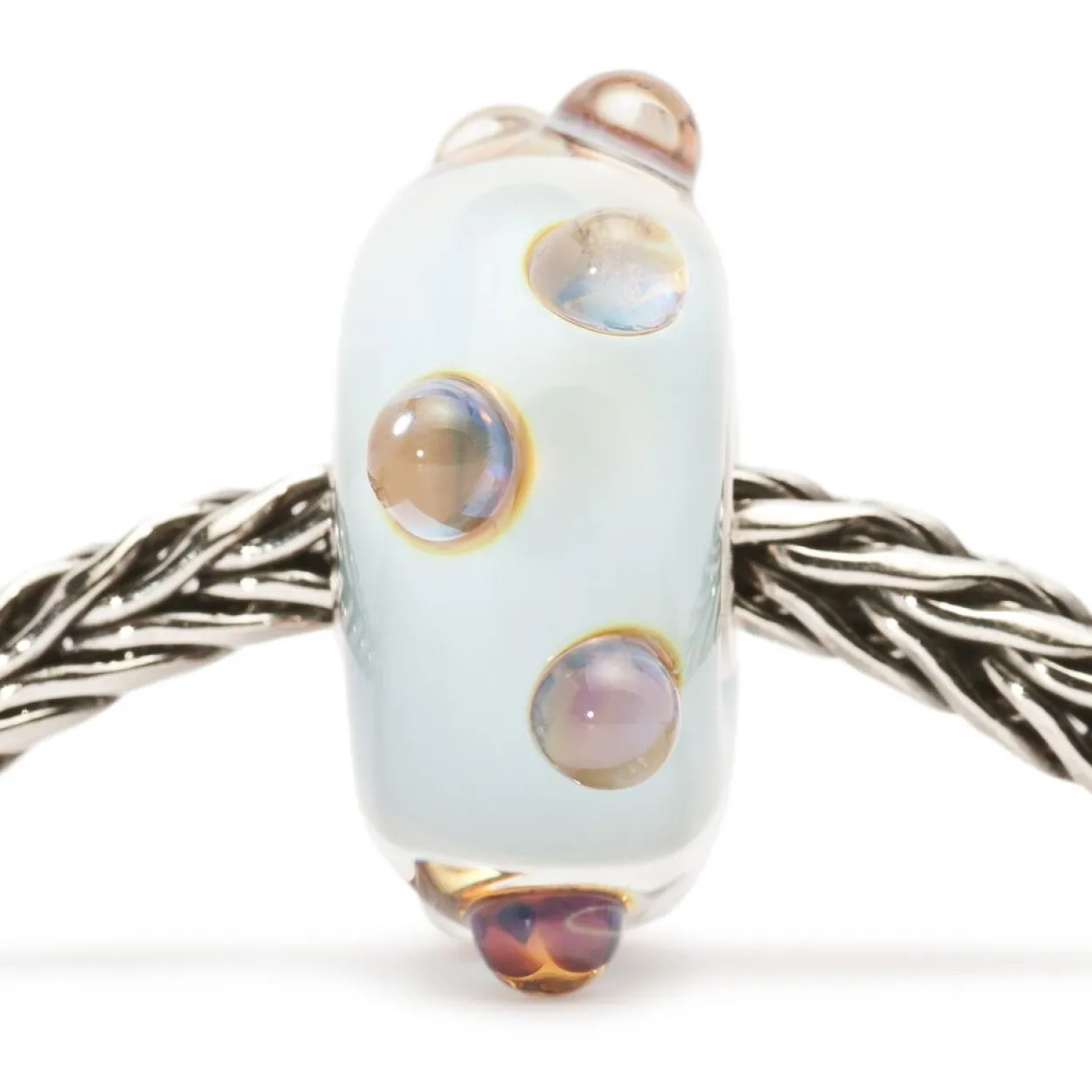 TROLLBEADS BLÅ MÅNESTEN GLAS KUGLE - TGLBE-10140