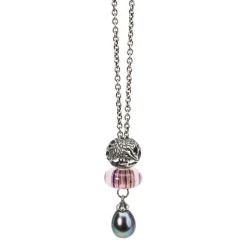 TROLLBEADS GLASKUGLE STJERNESTØV STRIBE - TGLBE-10425