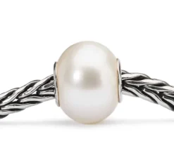 TROLLBEADS HVID PERLE - TAGBE-00085